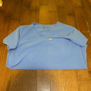 Ceil blue FIGS scrubs - top and bottom